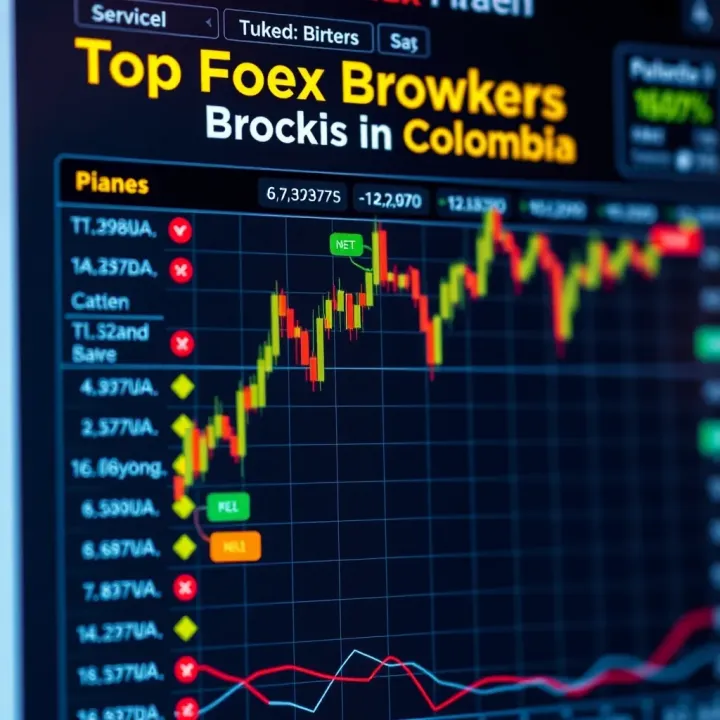 Comparison chart of leading forex brokers available in Colombia