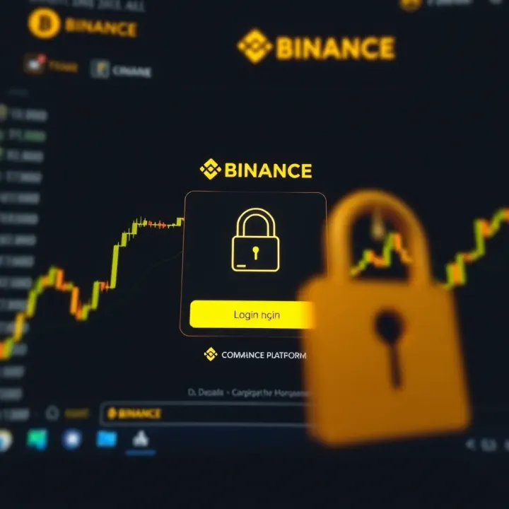 Secure login interface of a cryptocurrency trading platform showing authentication elements