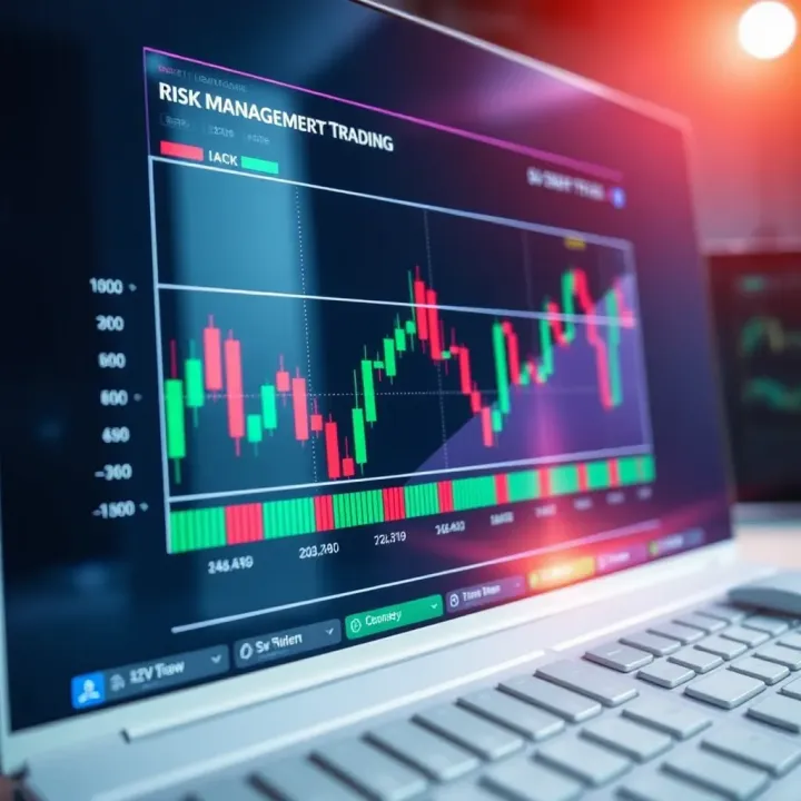 Chart depicting risk management strategies for financial trading