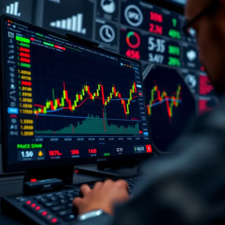 Overview of BlackBull Markets trading platform interface with graphs and market data