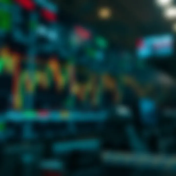 Conceptual representation of algorithmic trading impact on financial markets