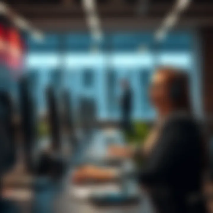 Customer support team assisting clients with Axia Trade services and account management