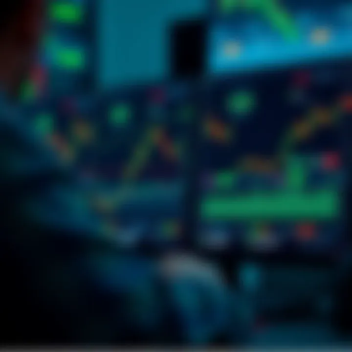 Dashboard displaying Axia Trade digital trading platform with market charts and financial data