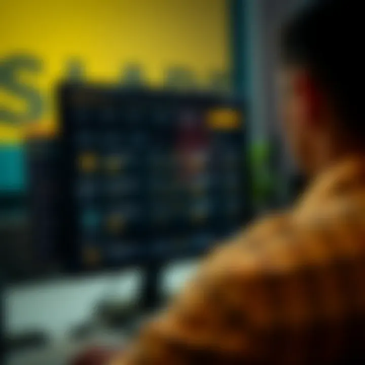 User interface of Binance platform showing different cryptocurrency options available in Colombia