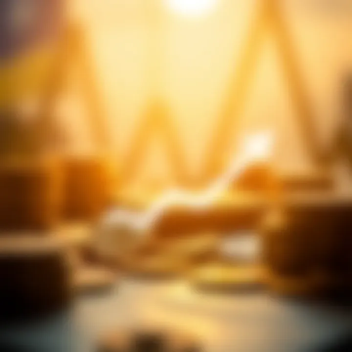 Graphic depicting a wallet with various crypto coins and descending arrow symbolizing fee reduction