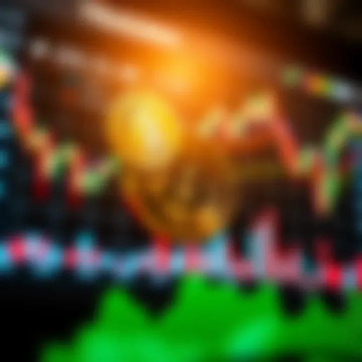Graph displaying cryptocurrency market trends and Bitcoin trading activity