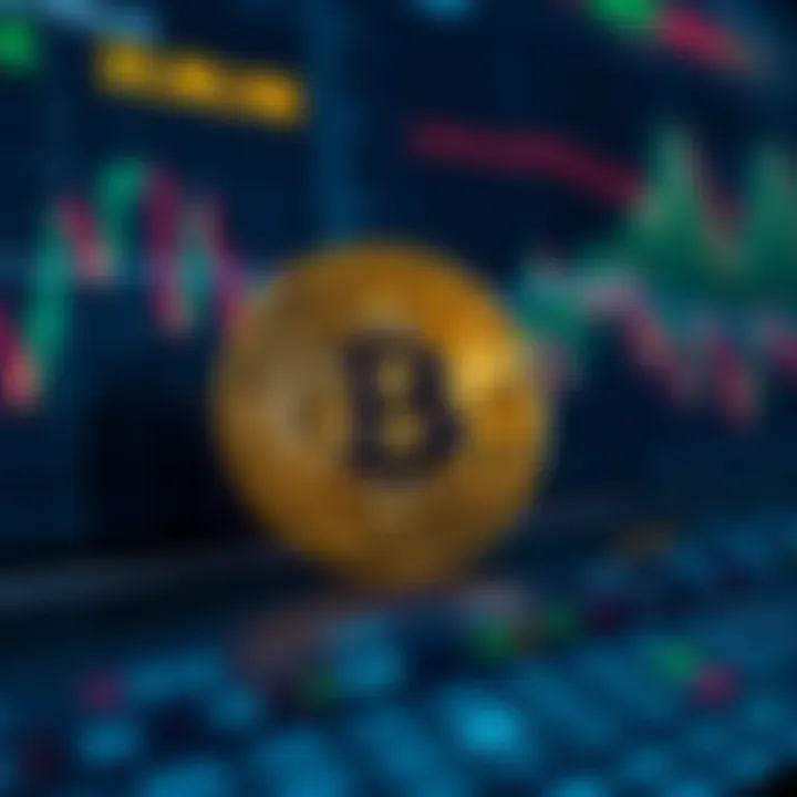 Graph showing Bitcoin price fluctuations influenced by market trends and external economic factors