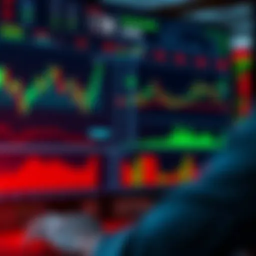 AI-Driven Data Analysis in Financial Trading Digital interface showing data charts and AI integration in financial trading