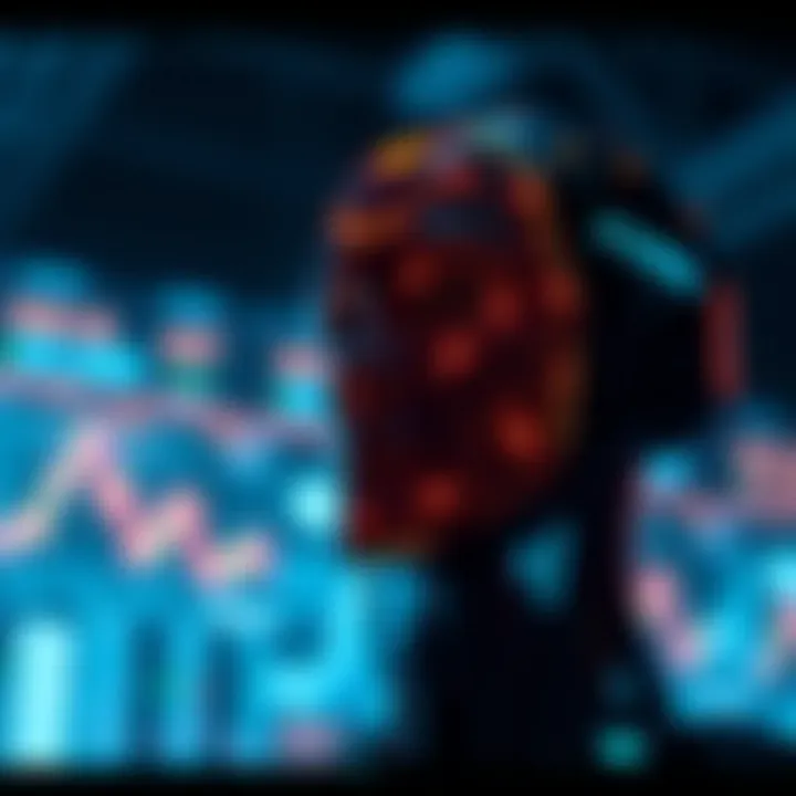 Conceptual graphic of ethical considerations and risk management in AI-driven trading