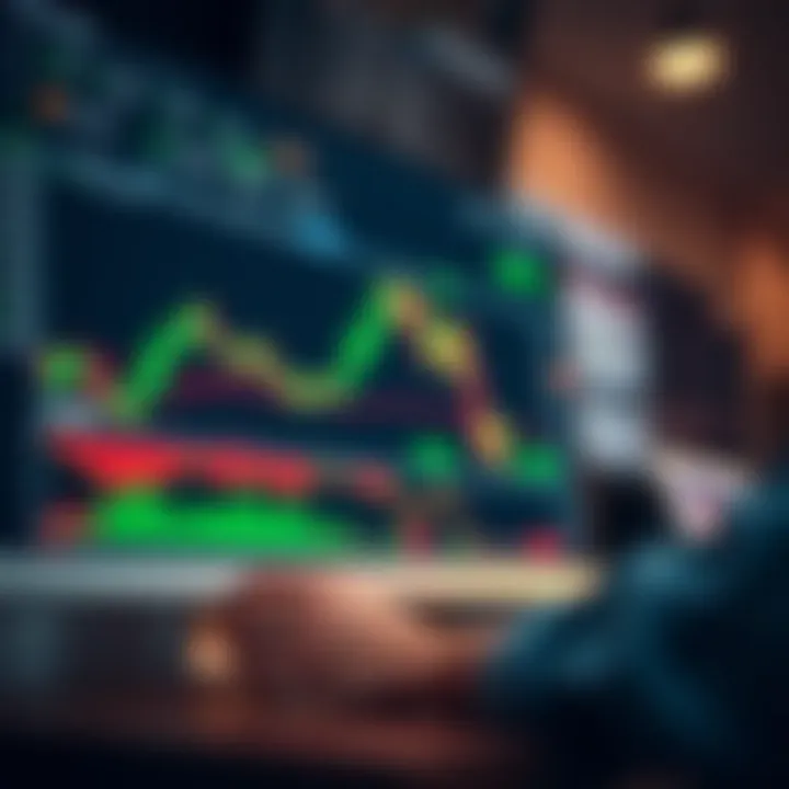 User interface displaying trading charts and market data on a financial platform
