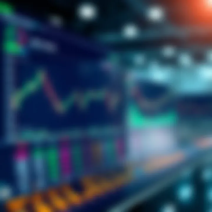 Automated trading system interface displaying real-time market data and algorithm parameters