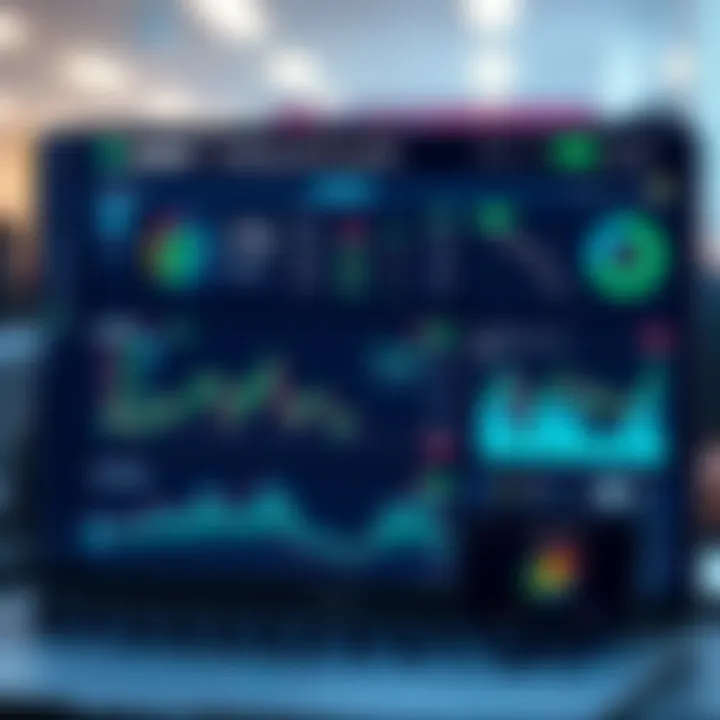 Dashboard interface displaying various digital asset trading platforms and tools