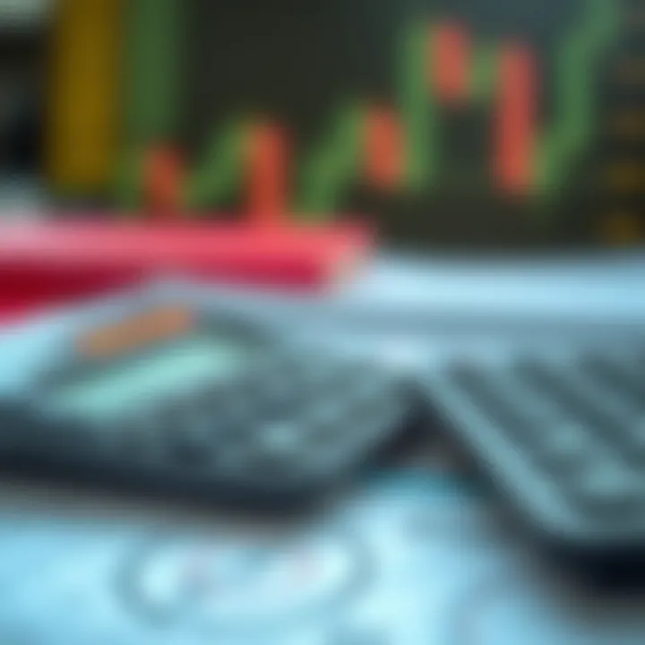 Illustration of risk management using a pip calculator showing trading decisions and profit-loss scenarios