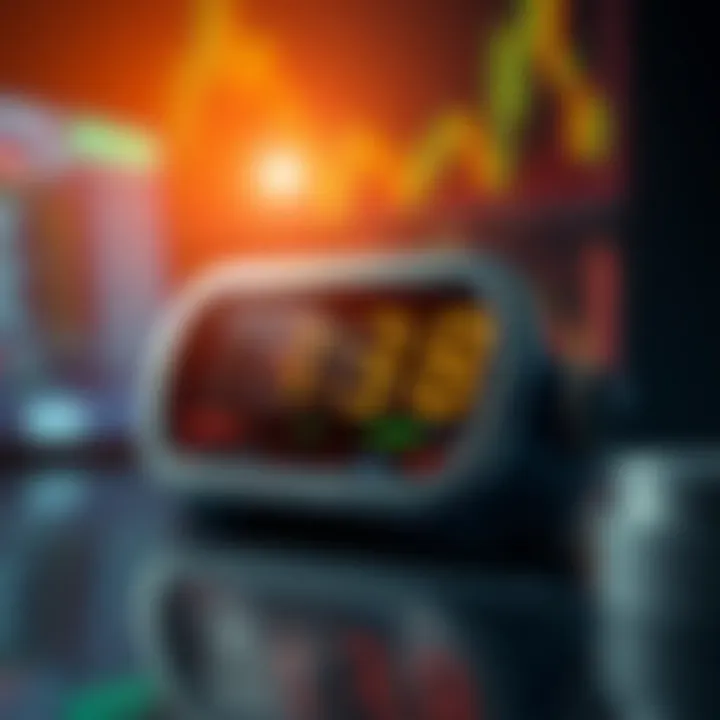 Visual representation of pip counter tool displaying forex market data and trade metrics