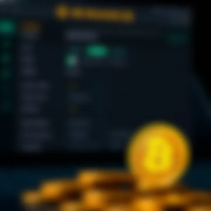 Illustration of cryptocurrency wallet settings and fee overview for smooth transactions