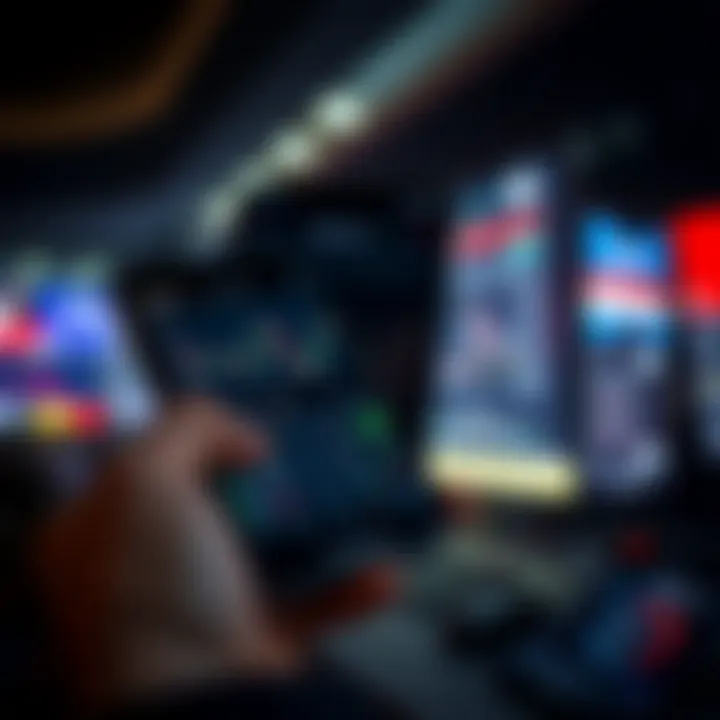 Mobile device displaying Deriv trading platform with various financial market charts
