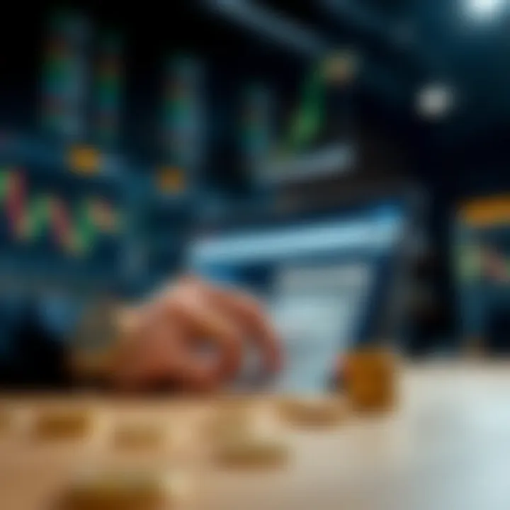 Illustration of earning commissions through an online trading referral system