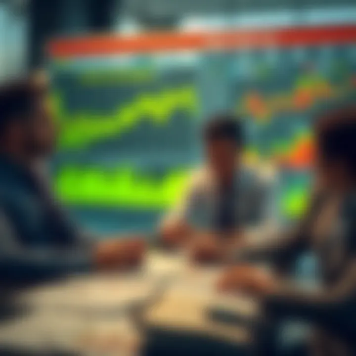 Economic Factors Influencing Dollar Value in Colombia Economists discussing economic factors influencing currency value with charts and data