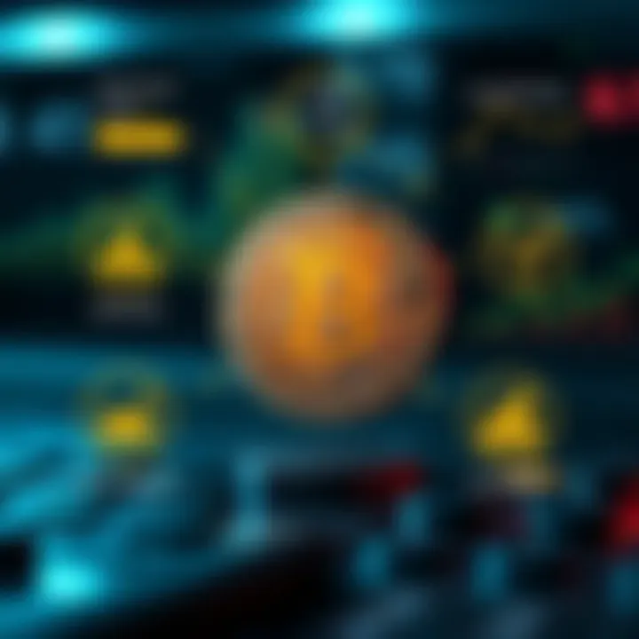 Illustration of fundamental factors influencing Bitcoin including market sentiment and economic indicators