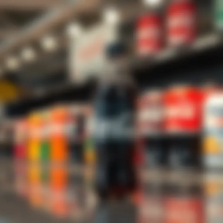 Global beverage market representation featuring major soda brand logos competing worldwide