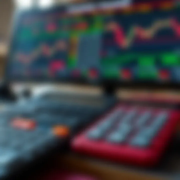 Illustration showing various types of trading calculators with different functionalities