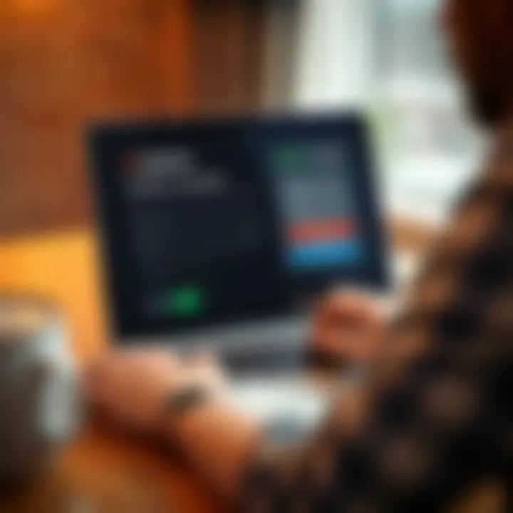 Guide to Creating an Account on IQ Option Platform User filling out registration form on laptop screen