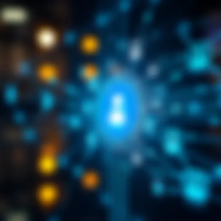Digital interface showing instant communication links between devices