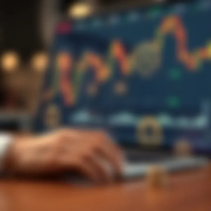 Illustration of secure online trading with legal compliance icons for Colombia