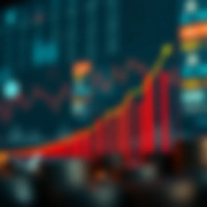 Graph showing growth of affiliate earnings from IQ Option trading platform