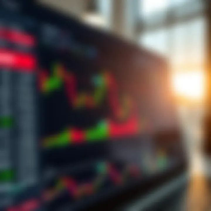 Graph illustrating trading strategies and risk management tools within IQ Option