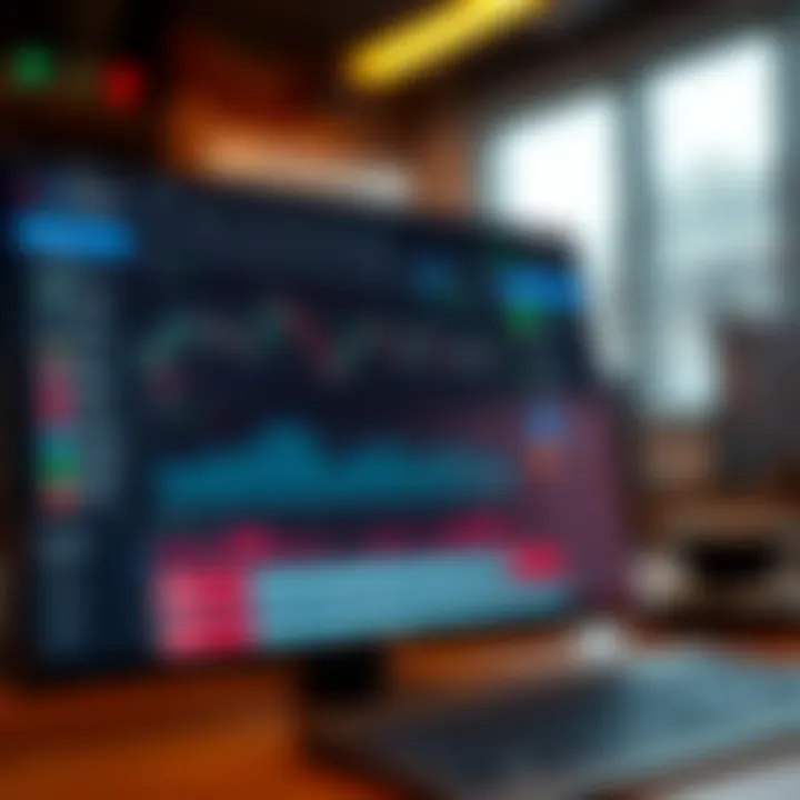 Dashboard view of IQ Option trading platform showing charts and asset options