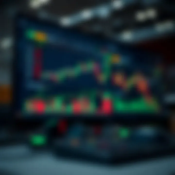 Interface of IQ Option trading platform showing various financial assets and charts