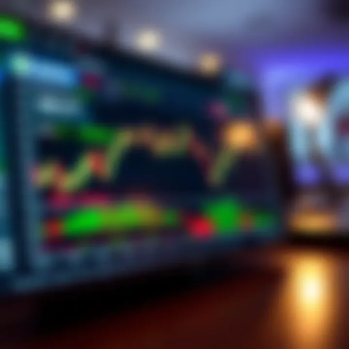 Graph showing trading performance and features of Deriv Broker platform in Colombia