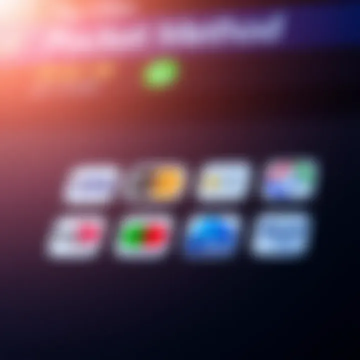 Payment Methods Supported by Pocket Option Various payment method icons for deposits and withdrawals on Pocket Option
