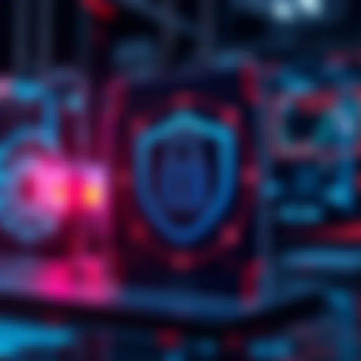 Secure digital environment representing data protection and user safety in online trading