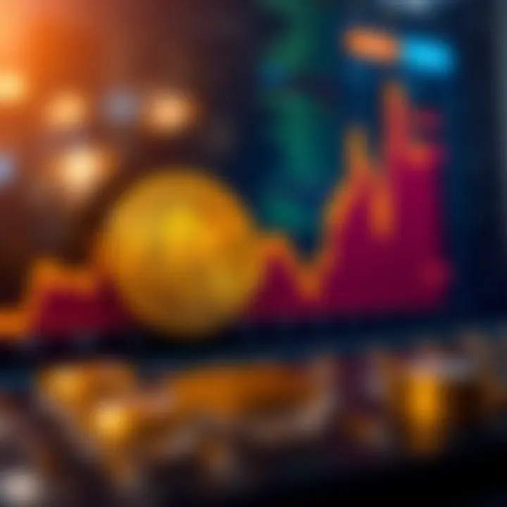 Graph showing the fluctuation of Solana cryptocurrency value in Colombian market