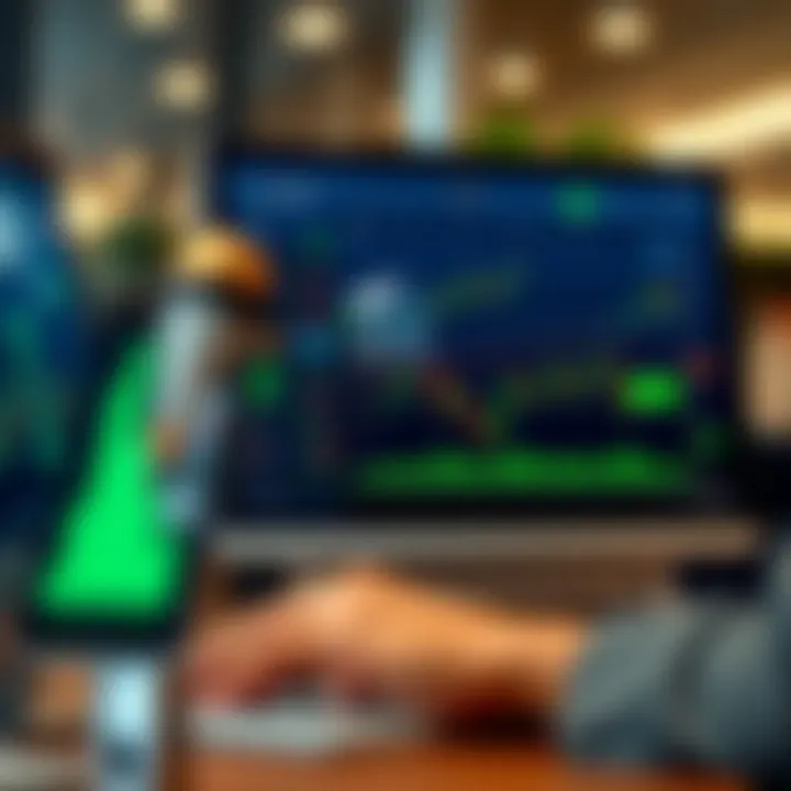 User interface of Qotex trading platform showing binary options and market data