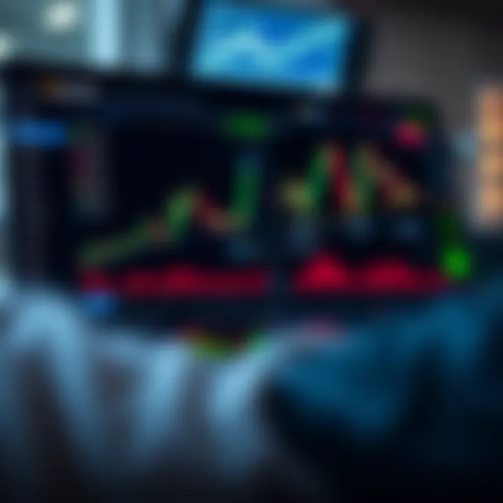 Overview of Quotex trading platform dashboard showing multiple asset options and real-time chart data