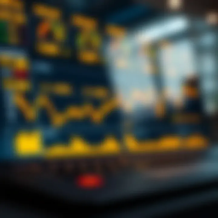 Dashboard with real-time gold market data and trend indicators for investors