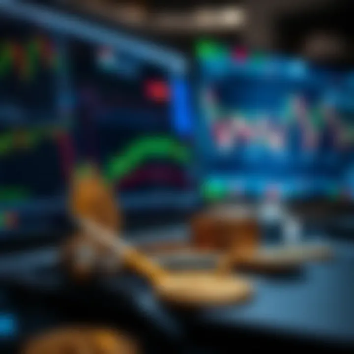 Visual representation of risk management tools and strategies in crypto trading