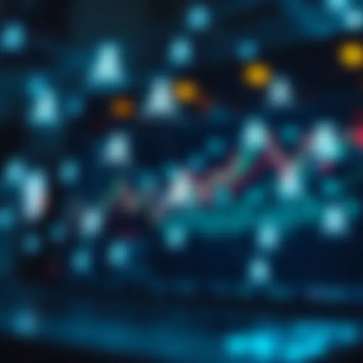 Conceptual representation of social trading with interconnected graphs and user profiles