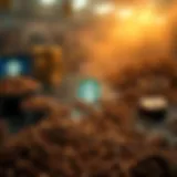 Global coffee market competition landscape highlighting major brands and market shares