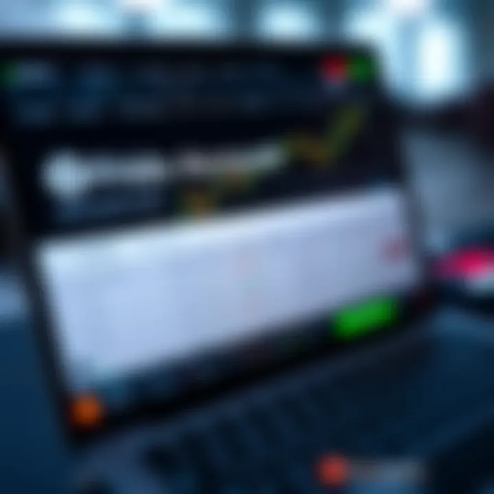 Trading platform interface displaying a demo account with virtual funds