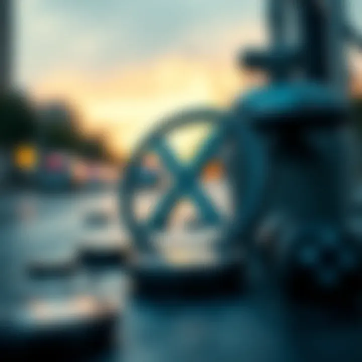 Visual representation of regulatory environment and institutional demand impact on XRP
