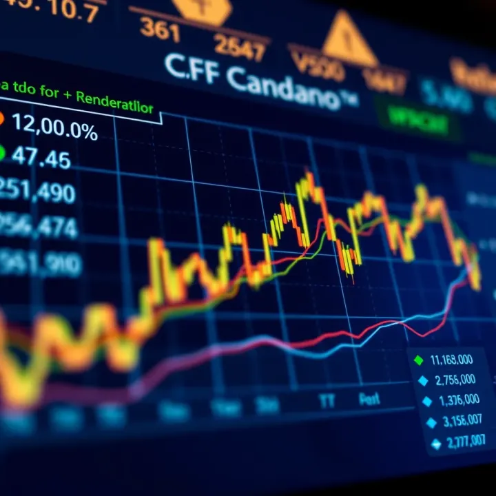 Chart showing fundamental factors influencing Cardano valuation and market sentiment