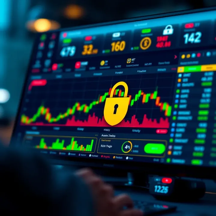 Safe Trading Practices and Choosing the Right Broker Illustration of a secure trading platform highlighting risk management tools and broker selection criteria
