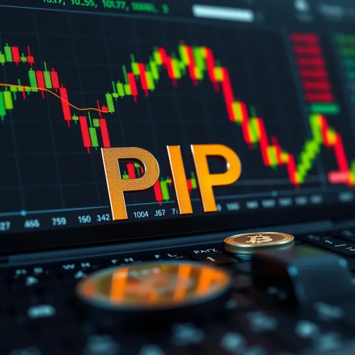 Visual representation of pip calculation in various currency pairs with forex charts and currency symbols