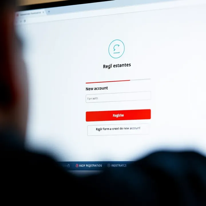 Deriv platform registration page showing form fields to create a new account