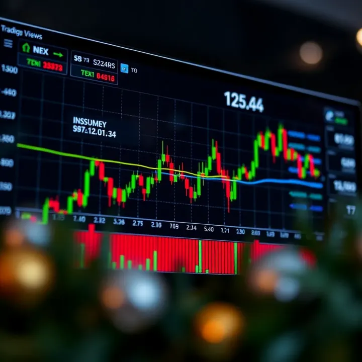 TradingView chart displaying binary options trading strategies with technical indicators