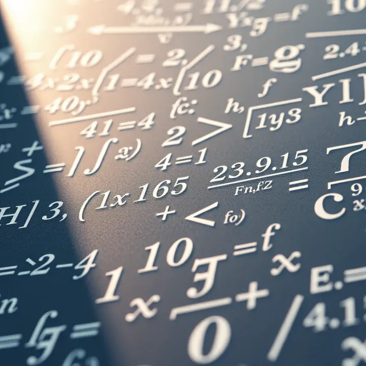 Various mathematical formulas and symbols representing derivative calculation rules